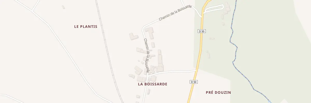Plan du 28 Che de la Boissarde à Clion