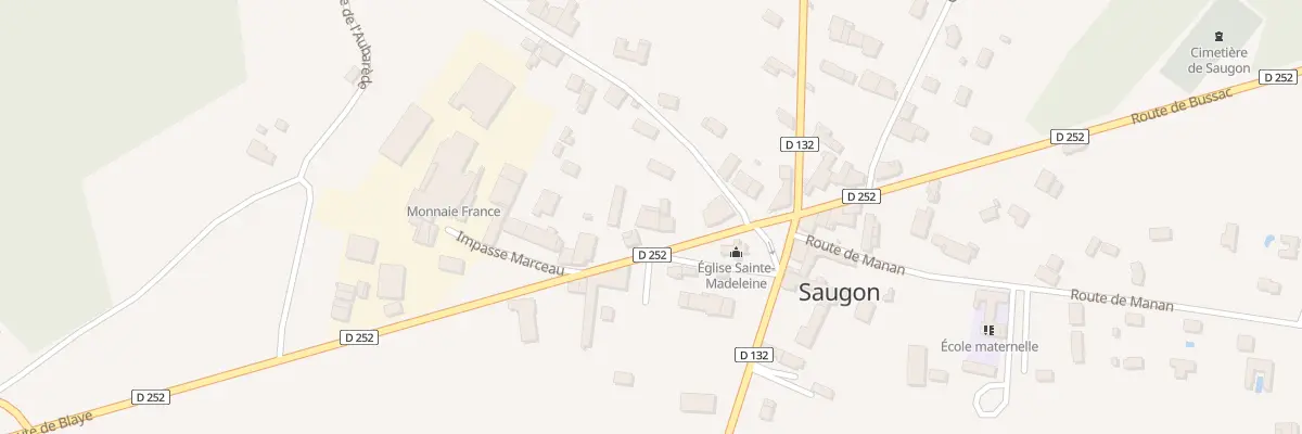 Plan du 10 Le Bourg à Saugon