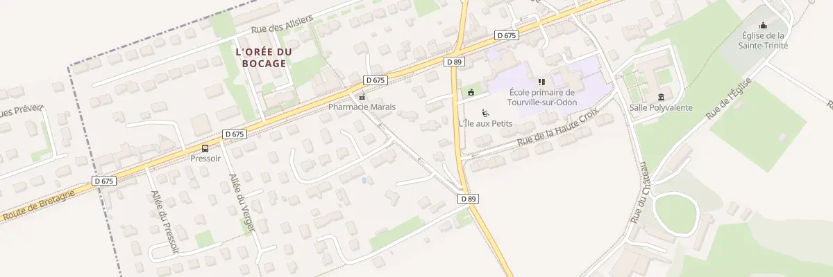 Plan du 4 Rte de Baron sur Odon à Tourville-sur-Odon