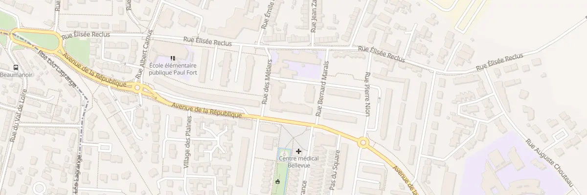 Plan du 8 Rue des Métiers à Trélazé