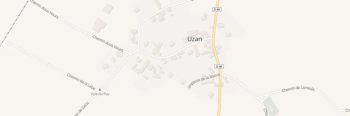 Plan du 5015 Che du Bourg à Uzan