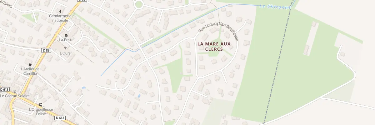 Plan du 15 Rue Frédéric Chopin à Thue et Mue