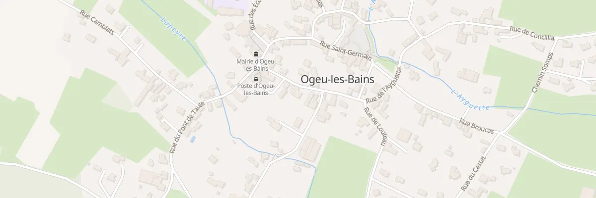 Plan du 6 Rue de Loureau à Ogeu-les-Bains