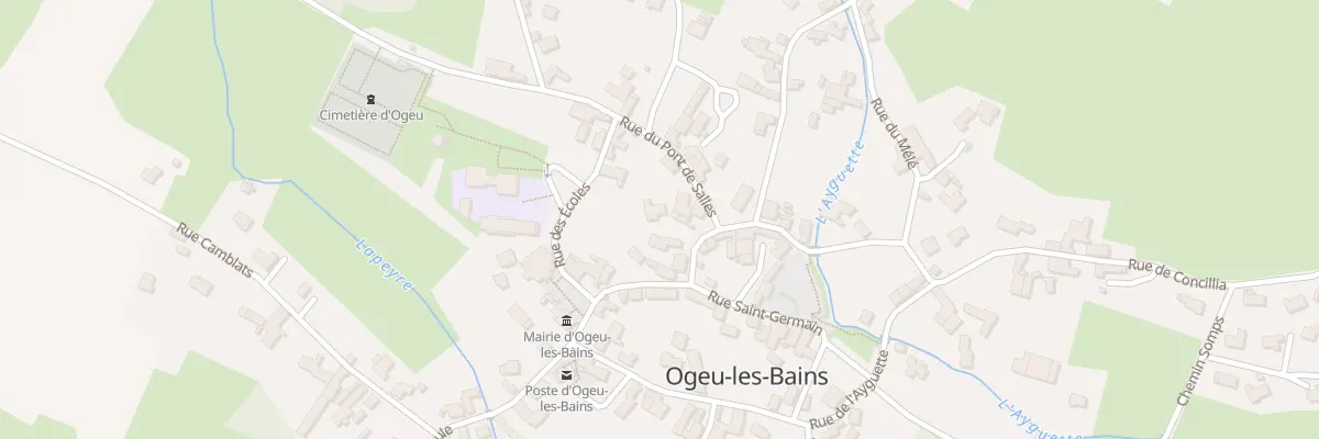 Plan du 1 Rue du Pont de Salles à Ogeu-les-Bains