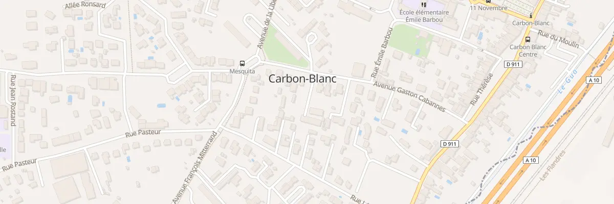 Plan du 22 Av Gaston Cabannes à Carbon-Blanc