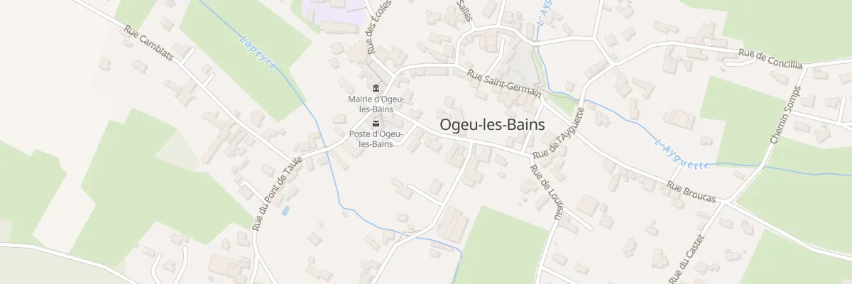 Plan du 4 Rue de Loureau à Ogeu-les-Bains