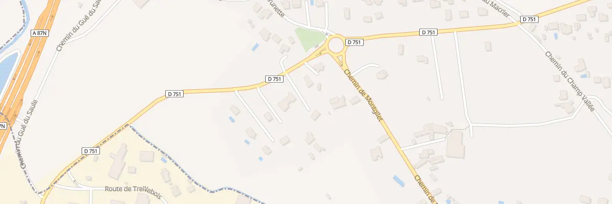 Plan du 34 Rte des Coteaux aux Garennes sur Loire
