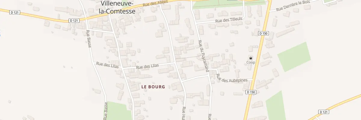 Plan du 15 Rue Hubert Poussard à Villeneuve-la-Comtesse