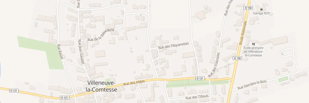 Plan du 6 Rue du Canton des Prunes à Villeneuve-la-Comtesse