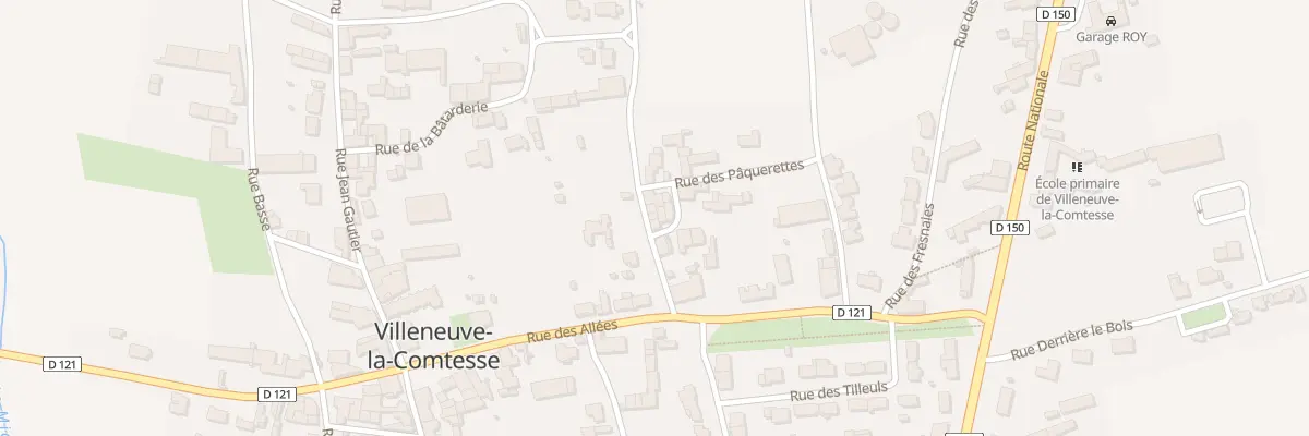 Plan du 4 Rue du Canton des Prunes à Villeneuve-la-Comtesse