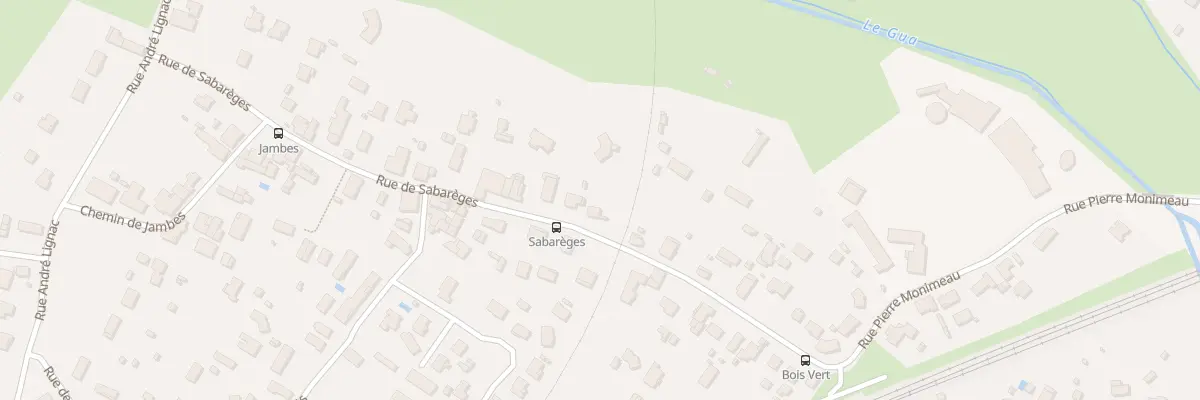 Plan du 25 Rue de Sabarèges à Ambarès-et-Lagrave