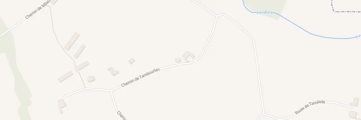 Plan du 405 Che de Tambourlan à Coudures