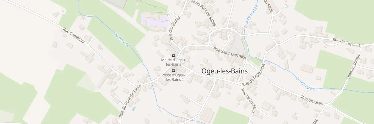 Plan du 1 Rue de Loureau à Ogeu-les-Bains