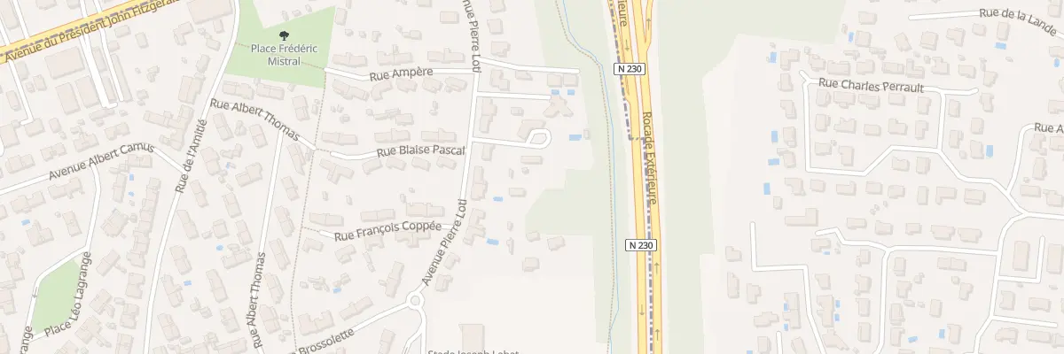 Plan du 22 Av Pierre Loti à Cenon