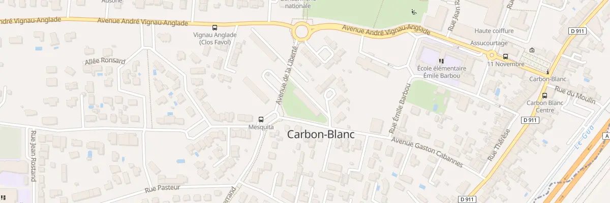 Plan du 9002 Av de la Liberte à Carbon-Blanc