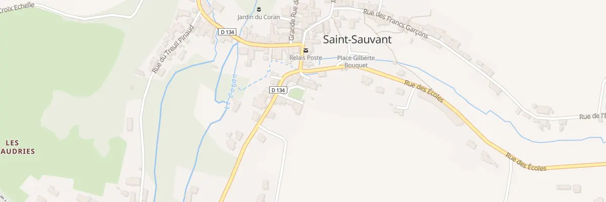 Plan du 8 Cour des Dames à Saint-Sauvant