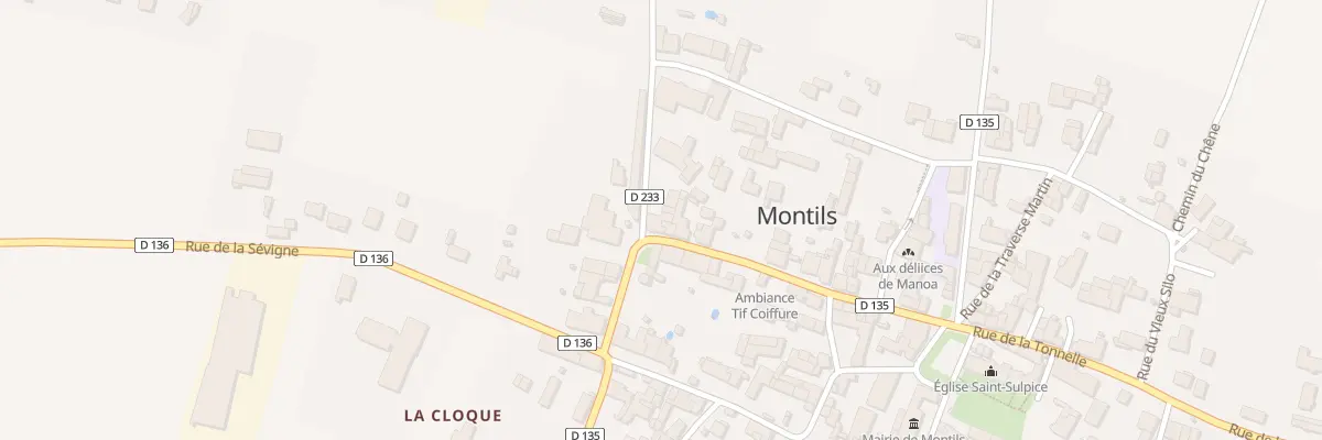 Plan du 36 Rue du Commerce à Montils