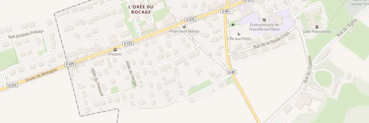 Plan du 5 Rue des Pommiers à Tourville-sur-Odon