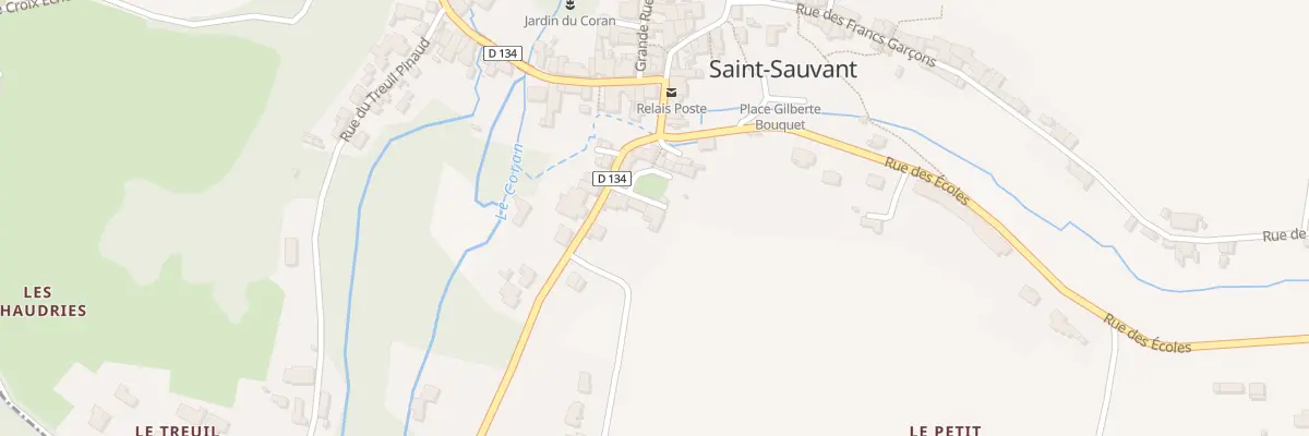 Plan du 9 Cour des Dames à Saint-Sauvant