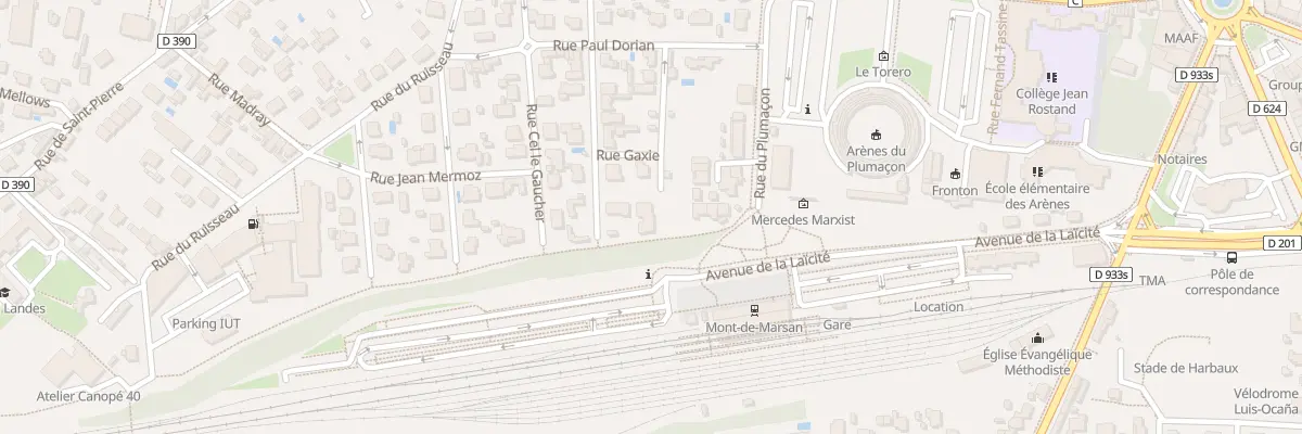 Plan du 18 Rue Gaxie à Mont-de-Marsan