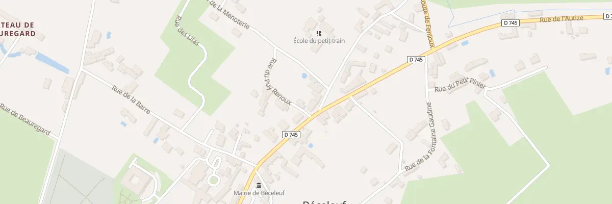 Plan du 43 Rue de l’Autize à Béceleuf
