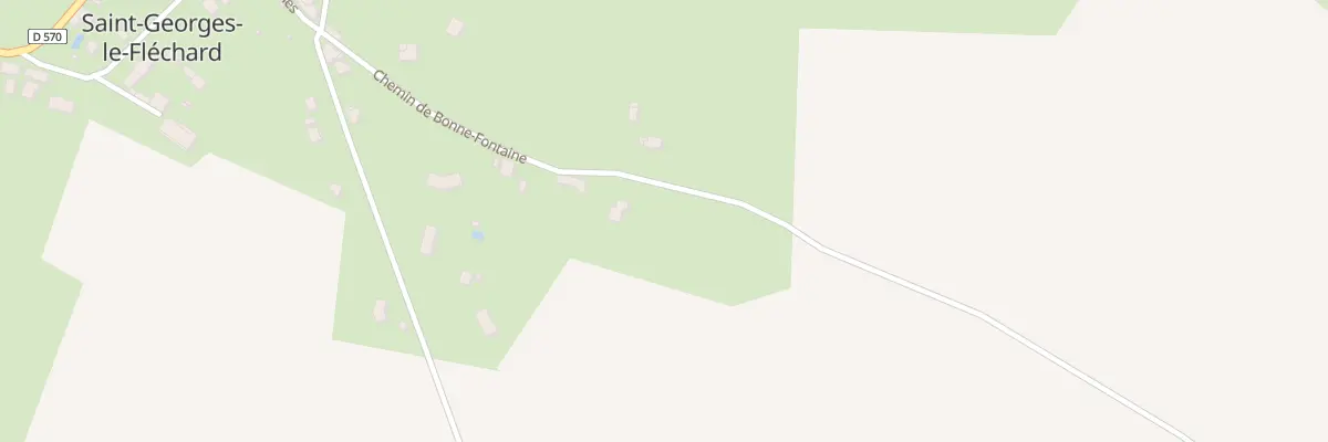 Plan du 8 Chem de Bonne Fontaine à Saint-Georges-le-Fléchard