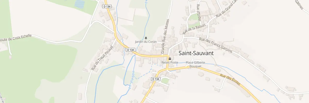 Plan du 12 Rue Gde Rue du Pont à Saint-Sauvant