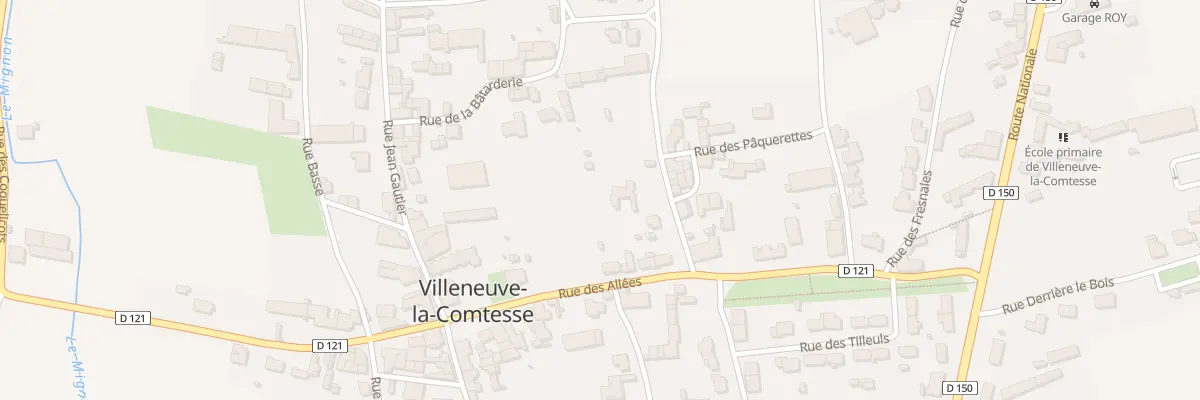 Plan du 3 Rue du Canton des Prunes à Villeneuve-la-Comtesse