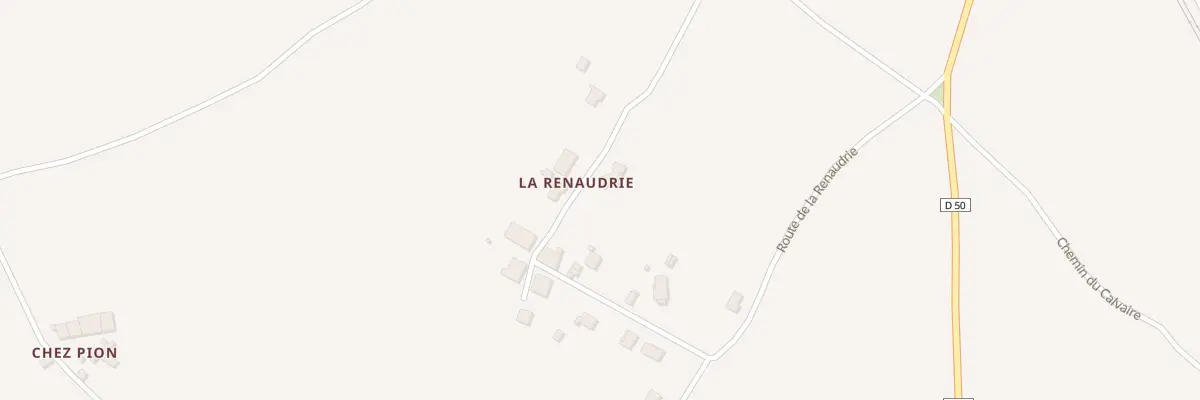 Plan du 14 Rte de la Renaudrie à Clion