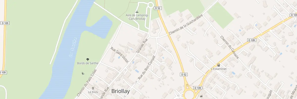 Plan du 34 Grande Rue à Briollay