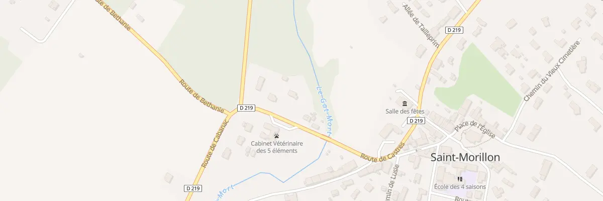 Plan du 4 Rte de Castres à Saint-Morillon