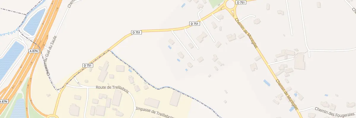 Plan du 46 Rte des Coteaux aux Garennes sur Loire