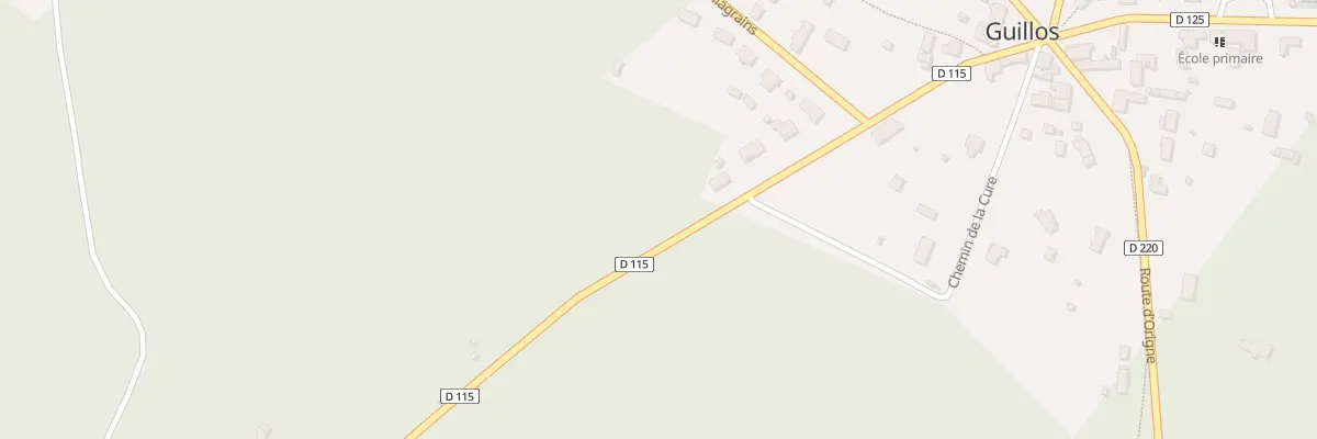 Plan du 342 Rte du Luc à Guillos
