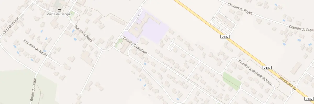 Plan du 3 Che Cazaubon à Denguin