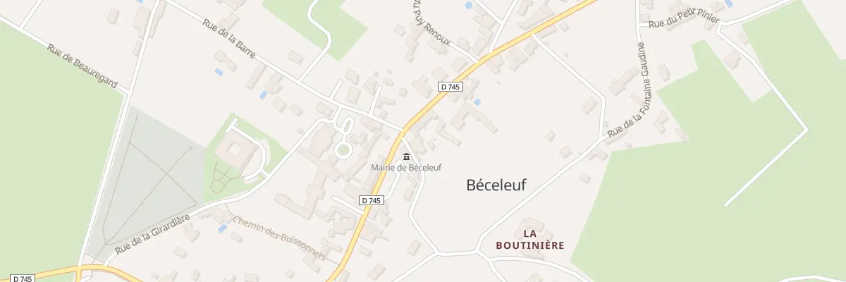 Plan du 34 Rue de l’Autize à Béceleuf