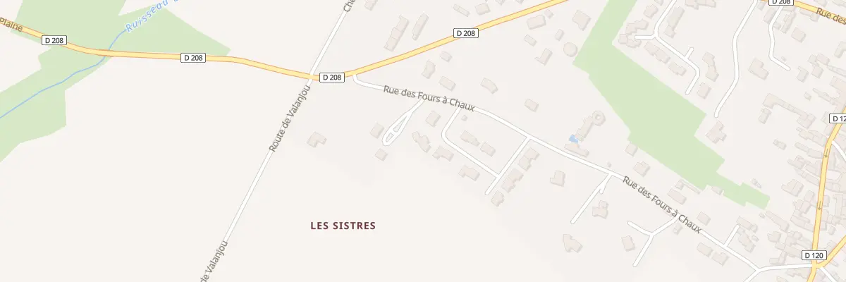 Plan du 5289 Rue des Sistres à Bellevigne-en-Layon