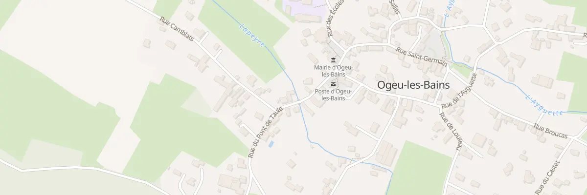 Plan du 6 Rue du Pont de Taüle à Ogeu-les-Bains
