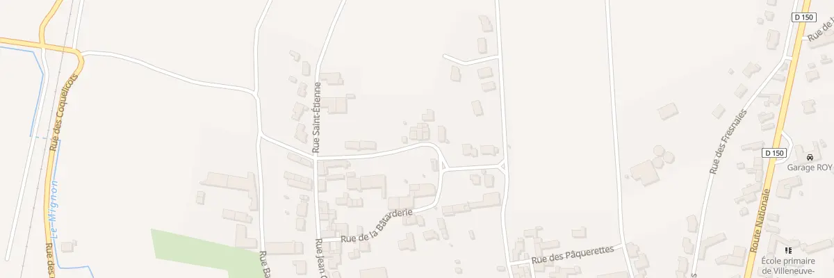 Plan du 14 Rue du Canton des Prunes à Villeneuve-la-Comtesse