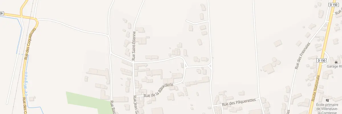 Plan du 16 Rue du Canton des Prunes à Villeneuve-la-Comtesse