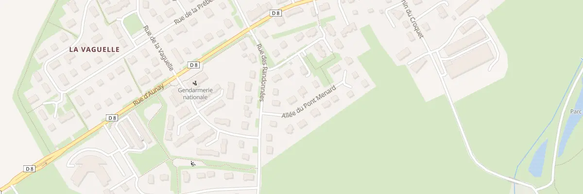 Plan du 3 All du Pont Menard à Évrecy