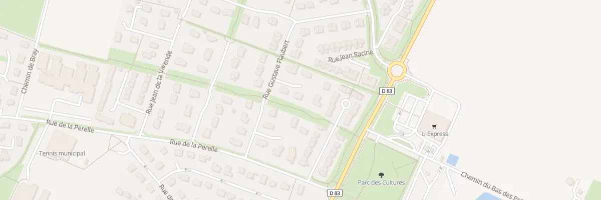 Plan du 24 Rue Gustave Flaubert à Thue et Mue