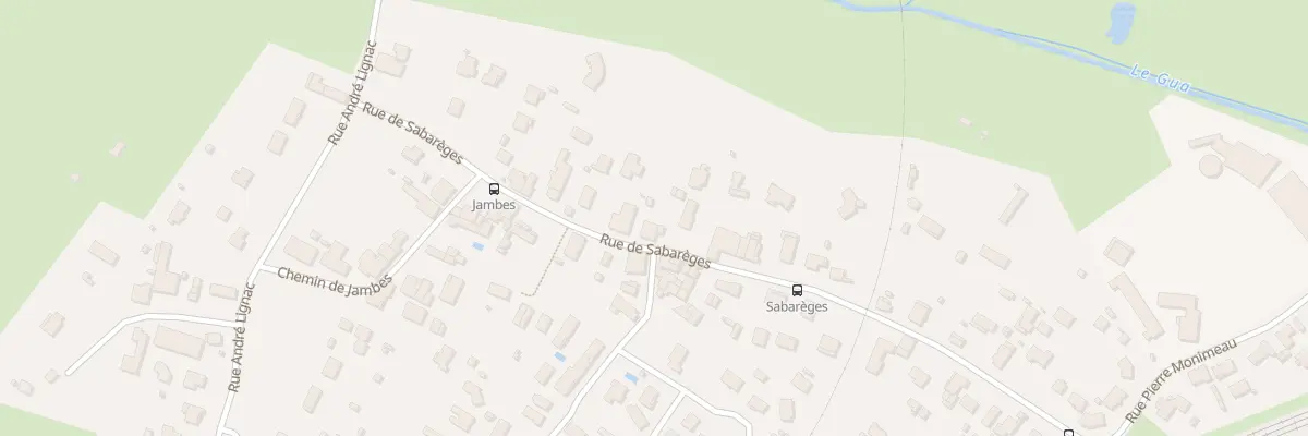 Plan du 9003 Rue de Sabarèges à Ambarès-et-Lagrave