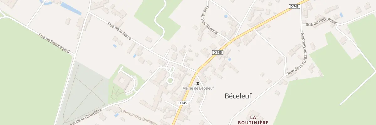 Plan du 2 Rue de la Barre à Béceleuf