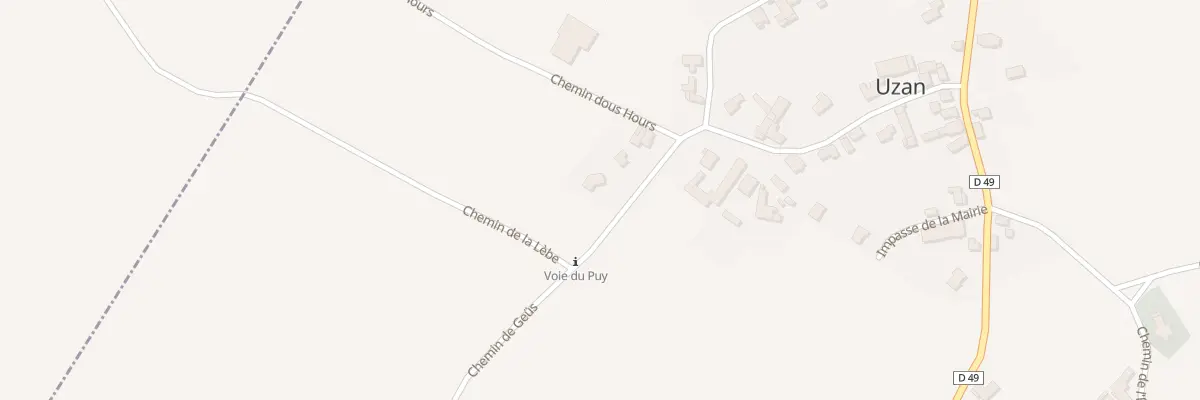 Plan du 66 Che de Geüs à Uzan