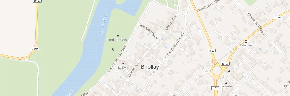 Plan du 35 Grande Rue à Briollay