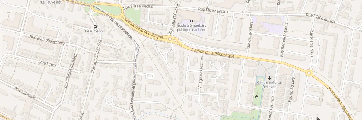 Plan du 7 Sq de la Cressonnière à Trélazé