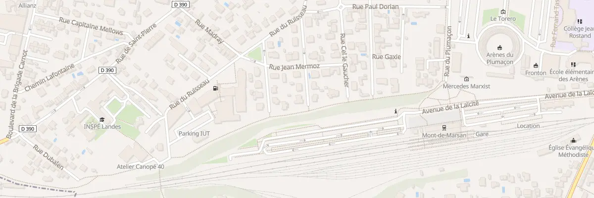 Plan du 10 Rue Saint Exupery à Mont-de-Marsan