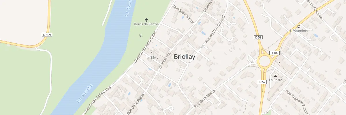 Plan du 16 Grande Rue à Briollay