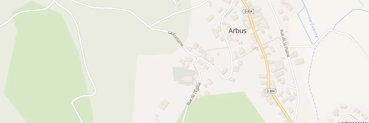 Plan du 16 Rue de l’Eglise à Arbus