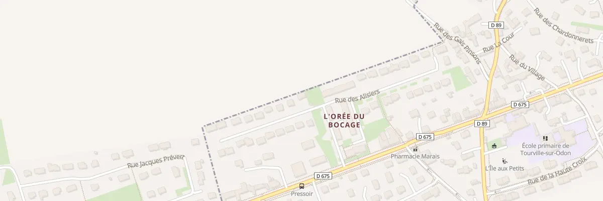 Plan du 40 Rue des Alisiers à Tourville-sur-Odon